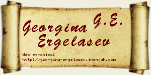 Georgina Ergelašev vizit kartica